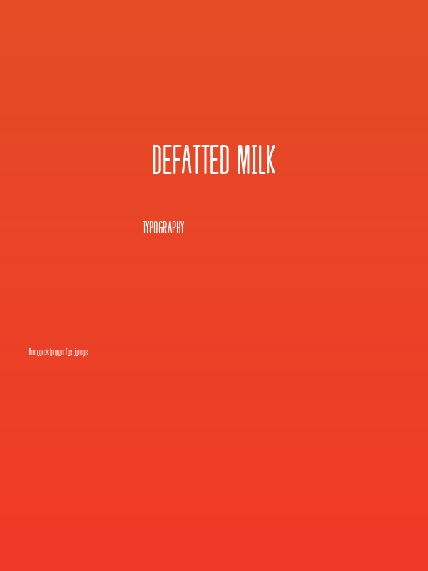 defatted milk Poster