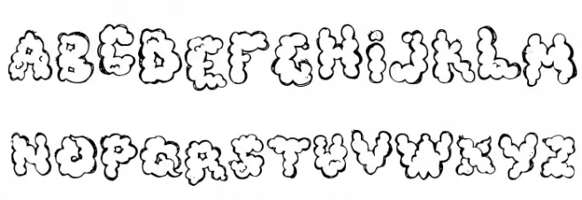 defecafont Schriftart Groß