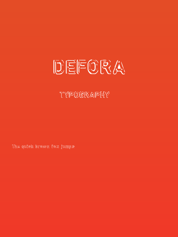 defora Poster
