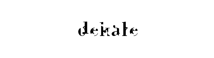 dekale  フリーフォントのダウンロード