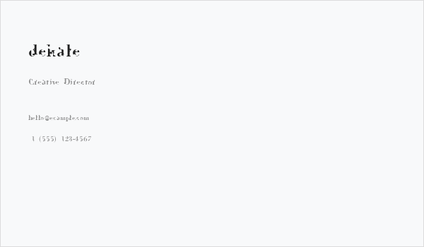 dekale Business Card