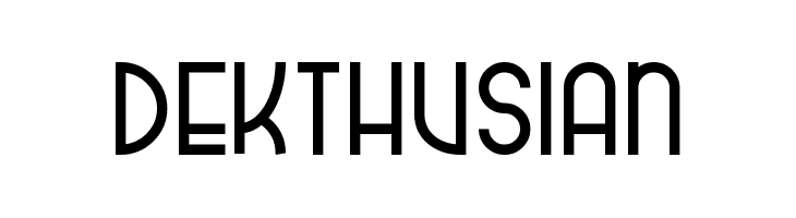 dekthusian  Frei Schriftart Herunterladen