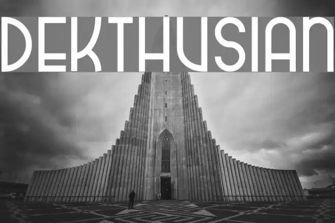 dekthusian Font examples