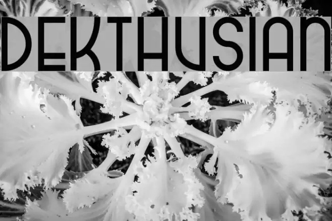 dekthusian Font examples