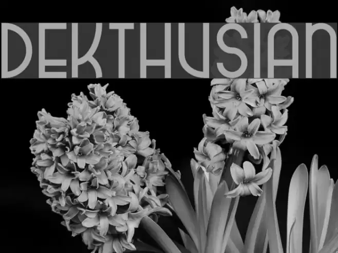 dekthusian Font examples