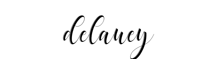 delaney  免费字体下载