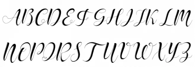 delaney Font UPPERCASE
