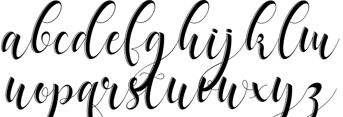 delaney Font LOWERCASE