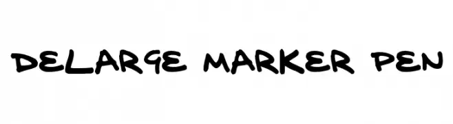 delarge marker pen  नि: शुल्क फ़ॉन्ट्स डाउनलोड
