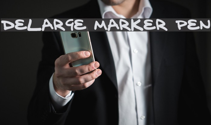 delarge marker pen Font examples