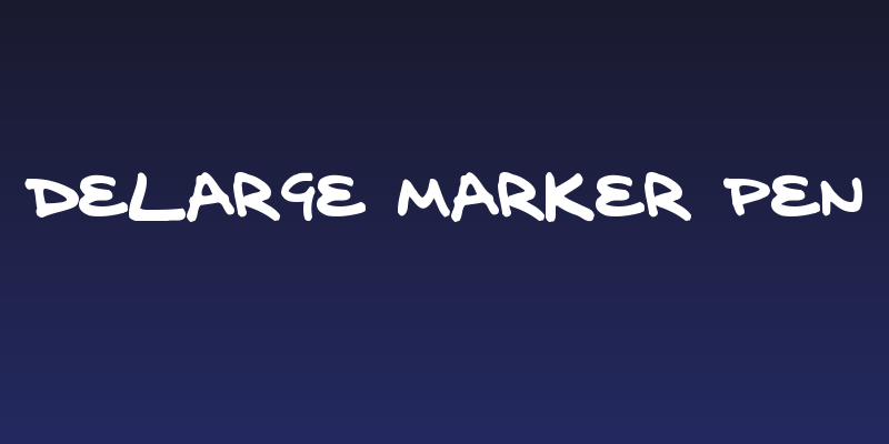 delarge marker pen Social Header