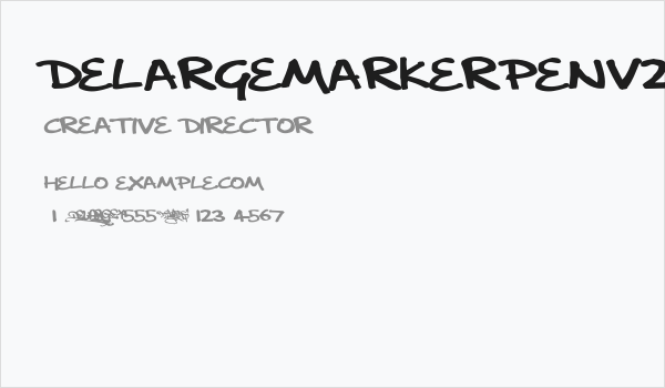 delargeMarkerPenv2 Business Card