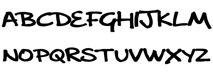 delargeMarkerPenv2 Font LOWERCASE
