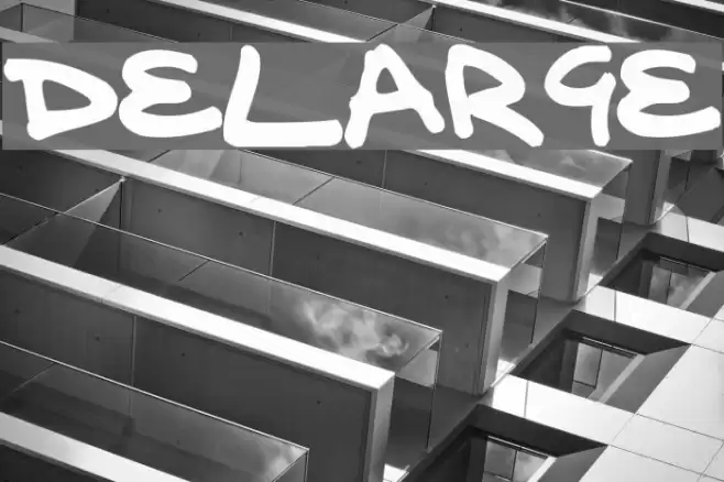 delarge Font examples