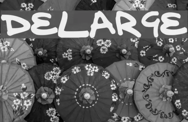 delarge Font examples