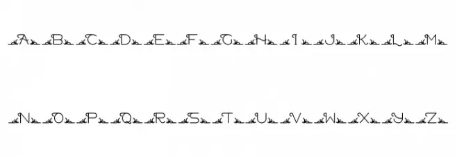 delave 字体 大写