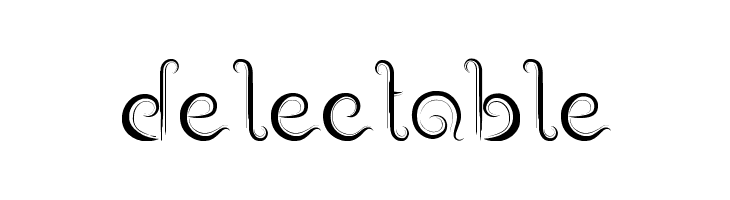 delectable Font
