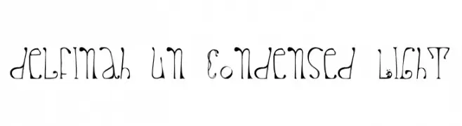 delfinah un Condensed Light  تنزيل الخطوط