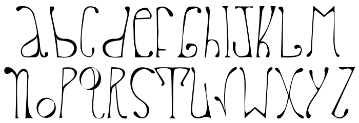 delfinah un Condensed Light Font LOWERCASE