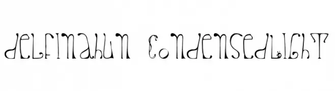 delfinahun-CondensedLight  Frei Schriftart Herunterladen
