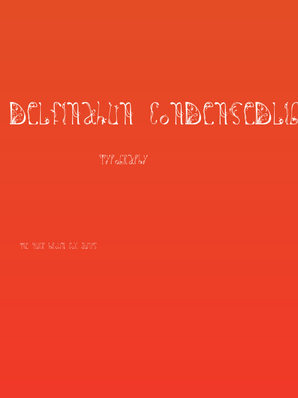 delfinahun-CondensedLight Poster