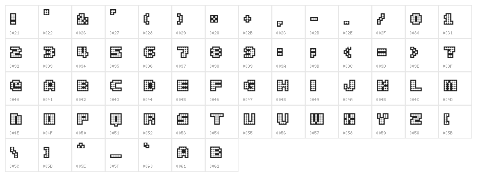 delia Black Character Map