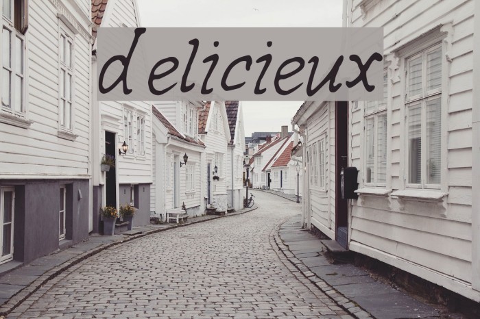delicieux Font examples