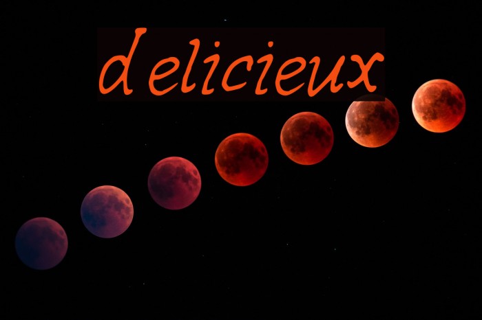 delicieux Font examples