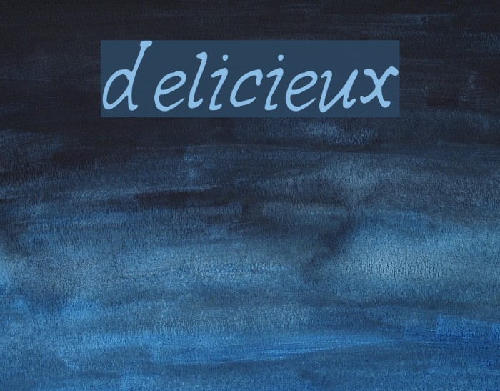delicieux Font examples