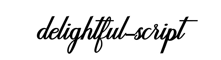 delightful-script  font caratteri gratis