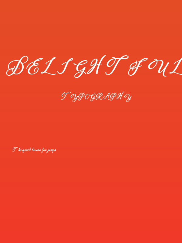 delightful-script Poster