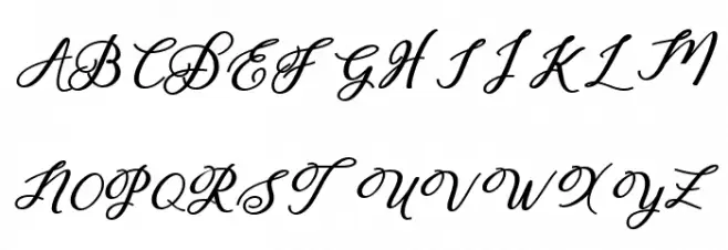 delightful-script Schriftart Groß