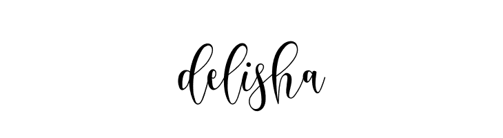delisha  नि: शुल्क फ़ॉन्ट्स डाउनलोड