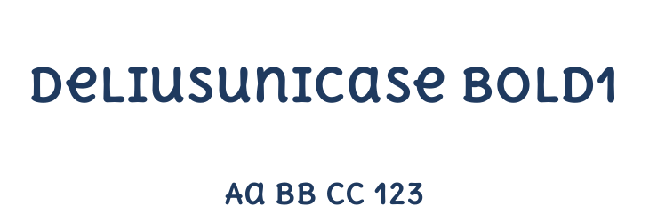 deliusunicase bold1 Font Preview