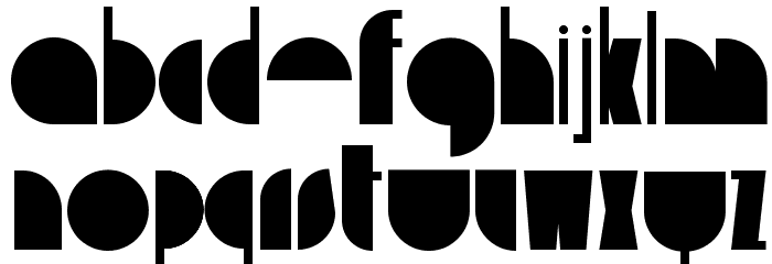 delizioso Font LOWERCASE