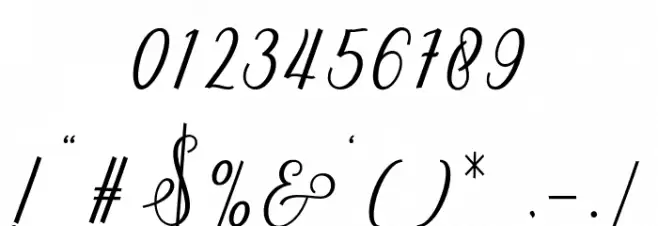 delthami Font OTHER CHARS