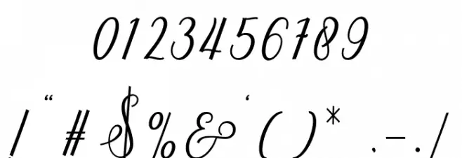 delthami Font OTHER CHARS