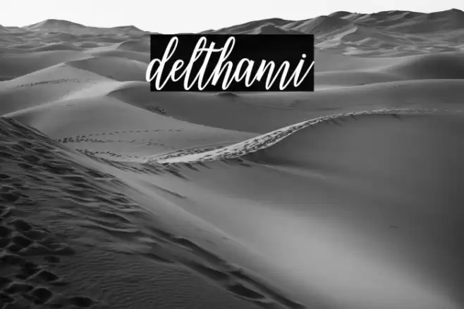 delthami Font examples
