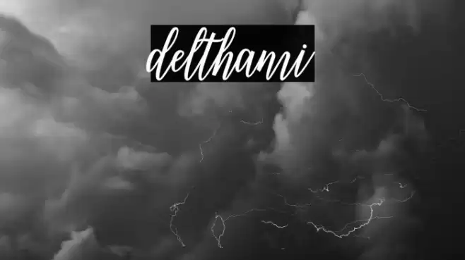 delthami Font examples