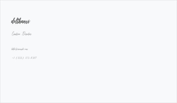 delthami Business Card