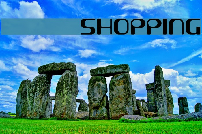 demoSHOPPING Font examples