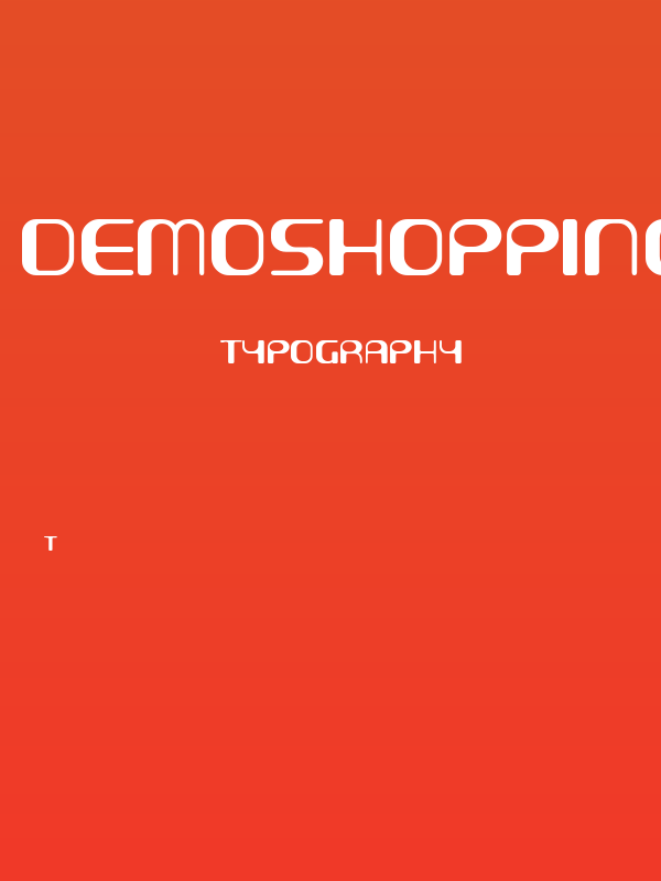 demoSHOPPING Poster