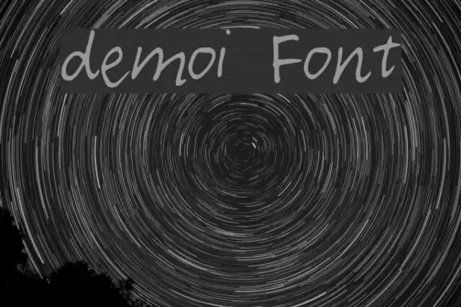 demoi Font examples