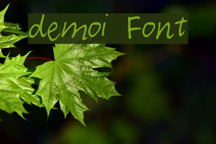 demoi Font examples