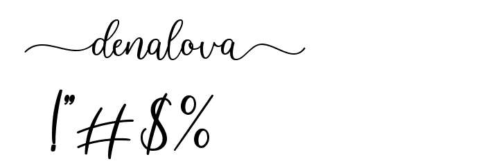 denalova Font OTHER CHARS