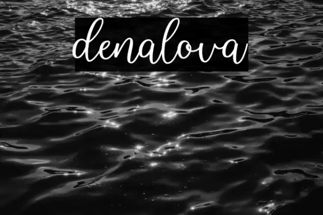 denalova Font examples