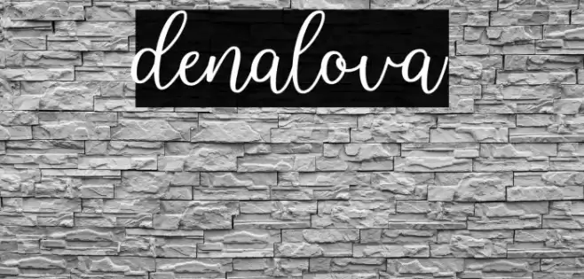 denalova Font examples