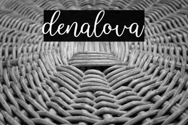 denalova Font examples