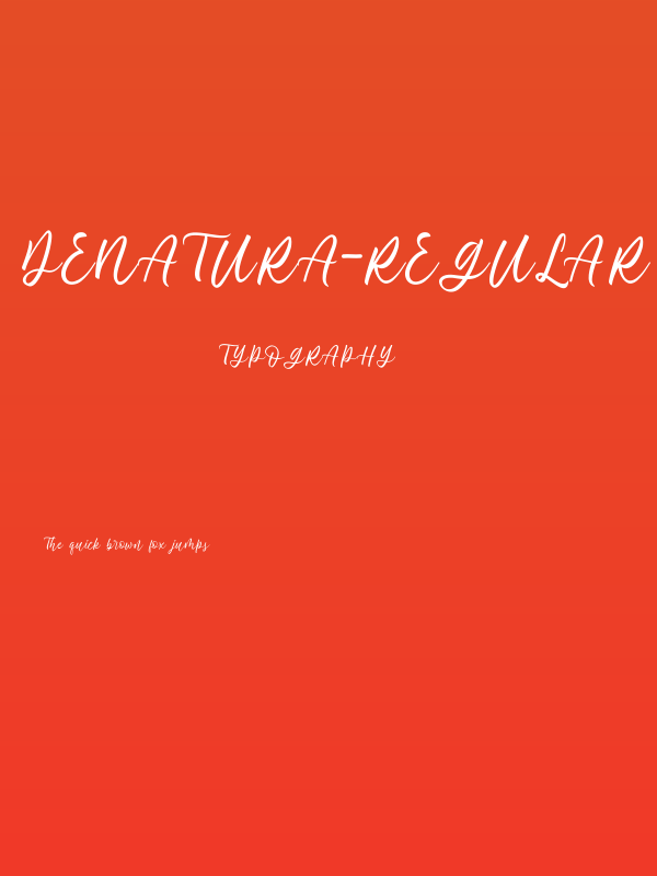 denatura-Regular Poster