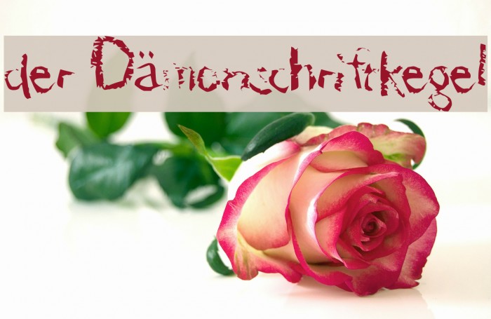 der Dämonschriftkegel Font examples